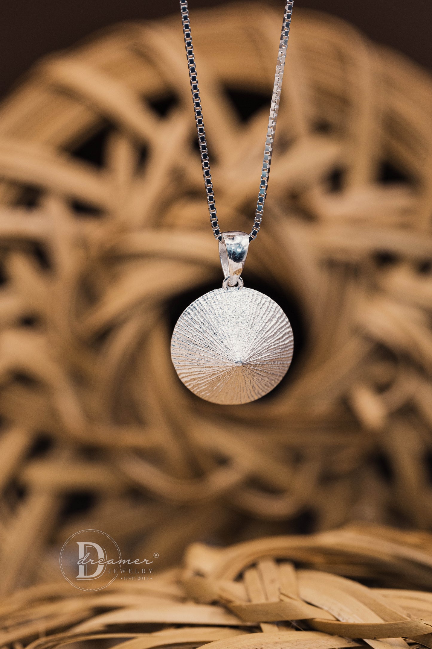 Dây Chuyền Bạc 925 Mặt Nón Lá (18mm) - Nón Lá 925 Sterling Silver Pendant Necklace (18mm)