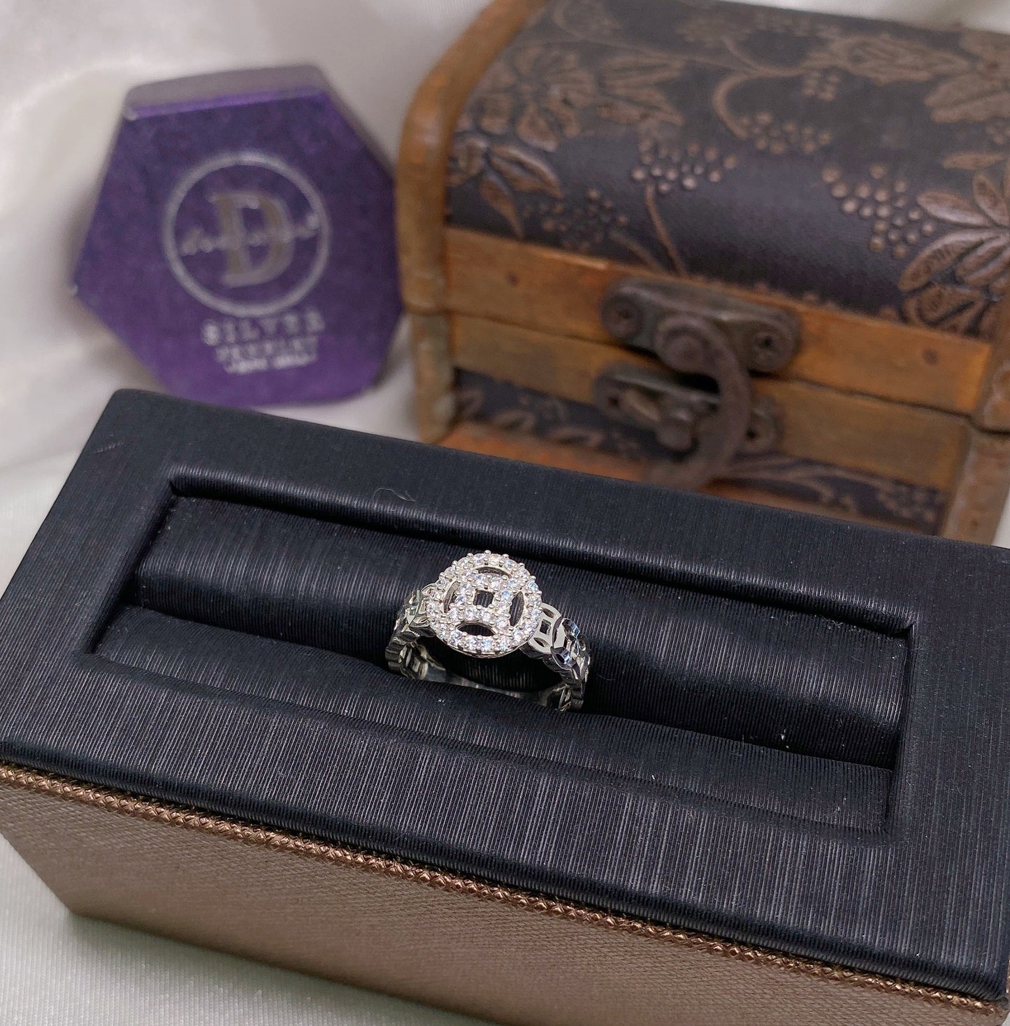 Nhẫn Kim Tiền (Đồng tiền đính đá) - Silver Ring 1332NH
