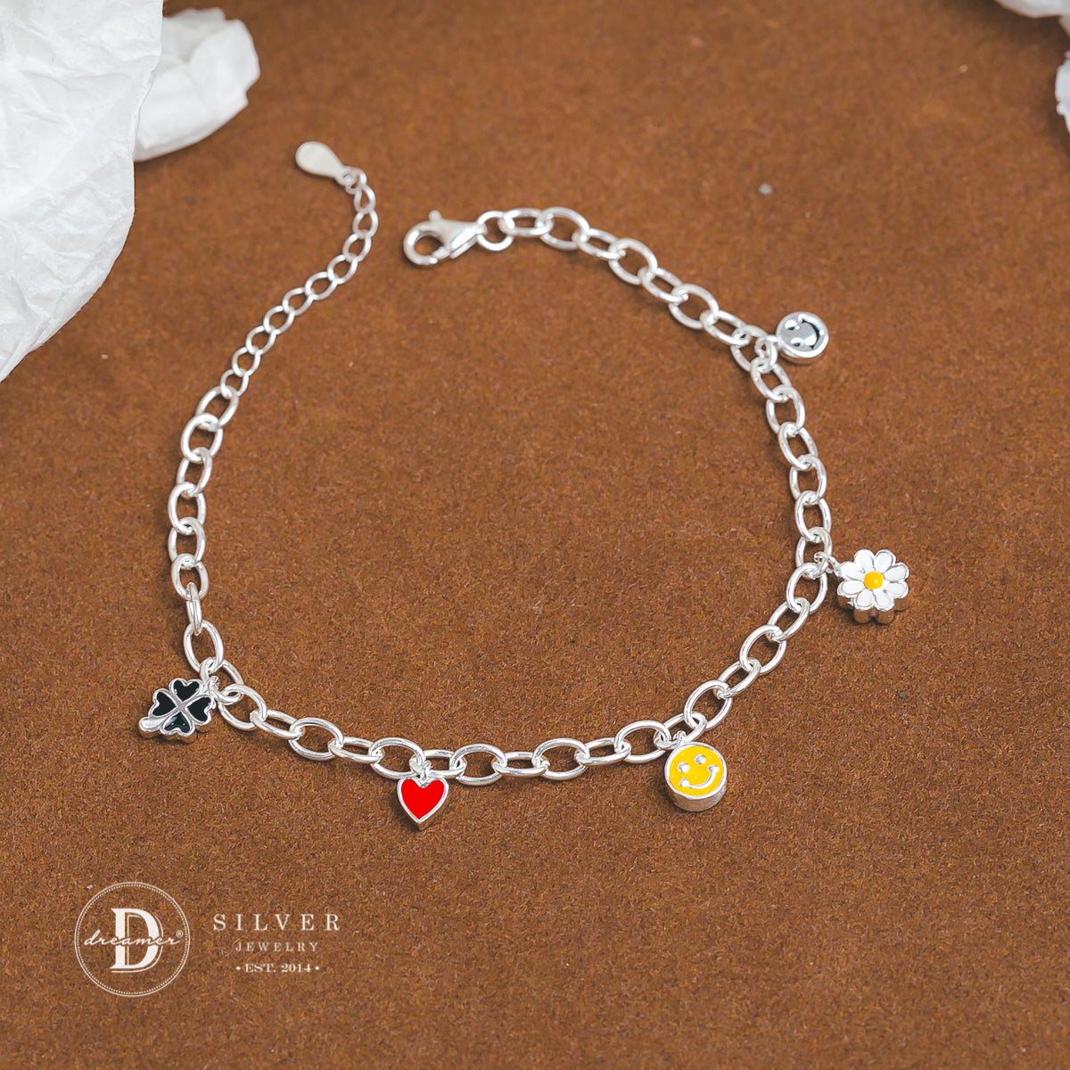 Summer Charms Sterling Silver Bracelet