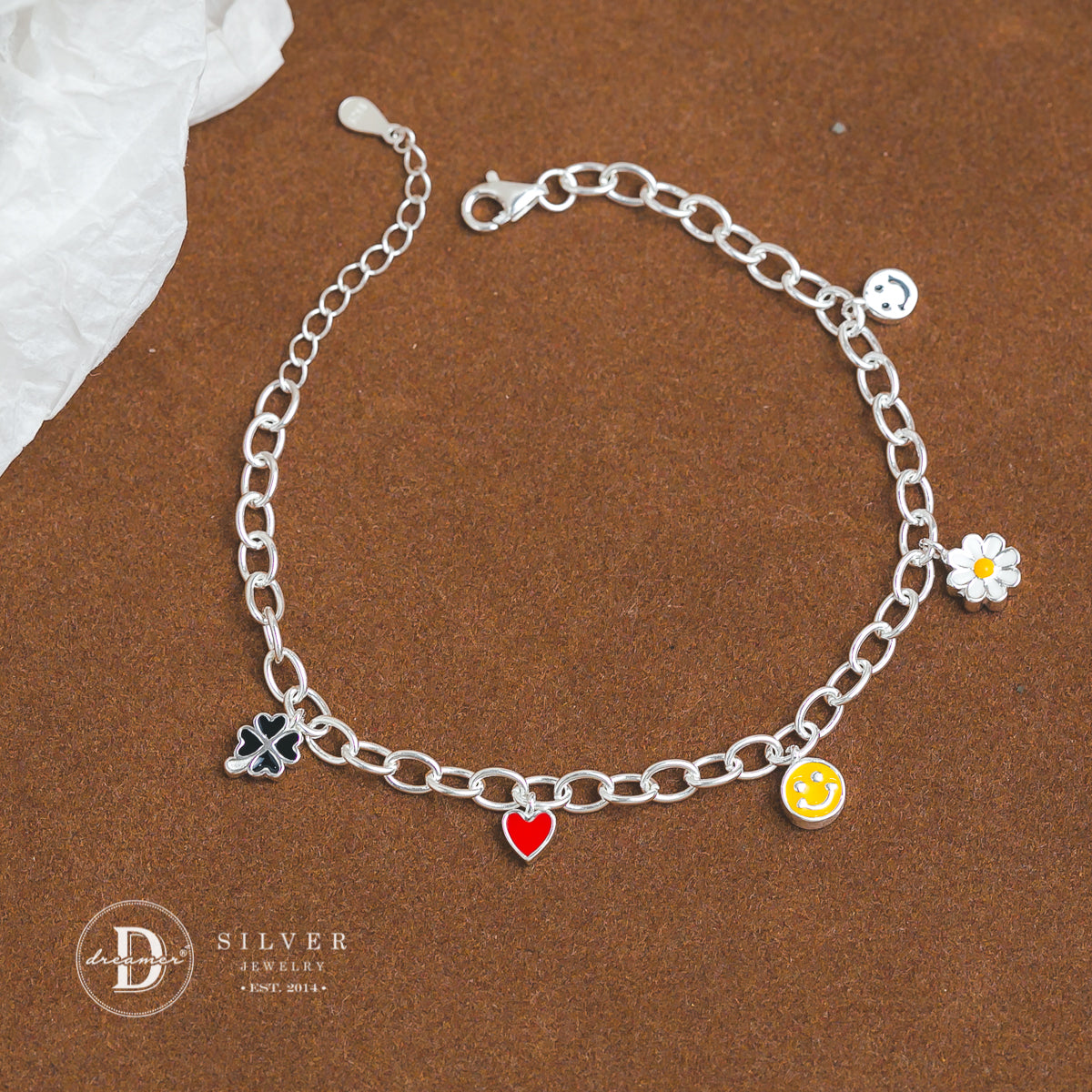Summer Charms Sterling Silver Bracelet