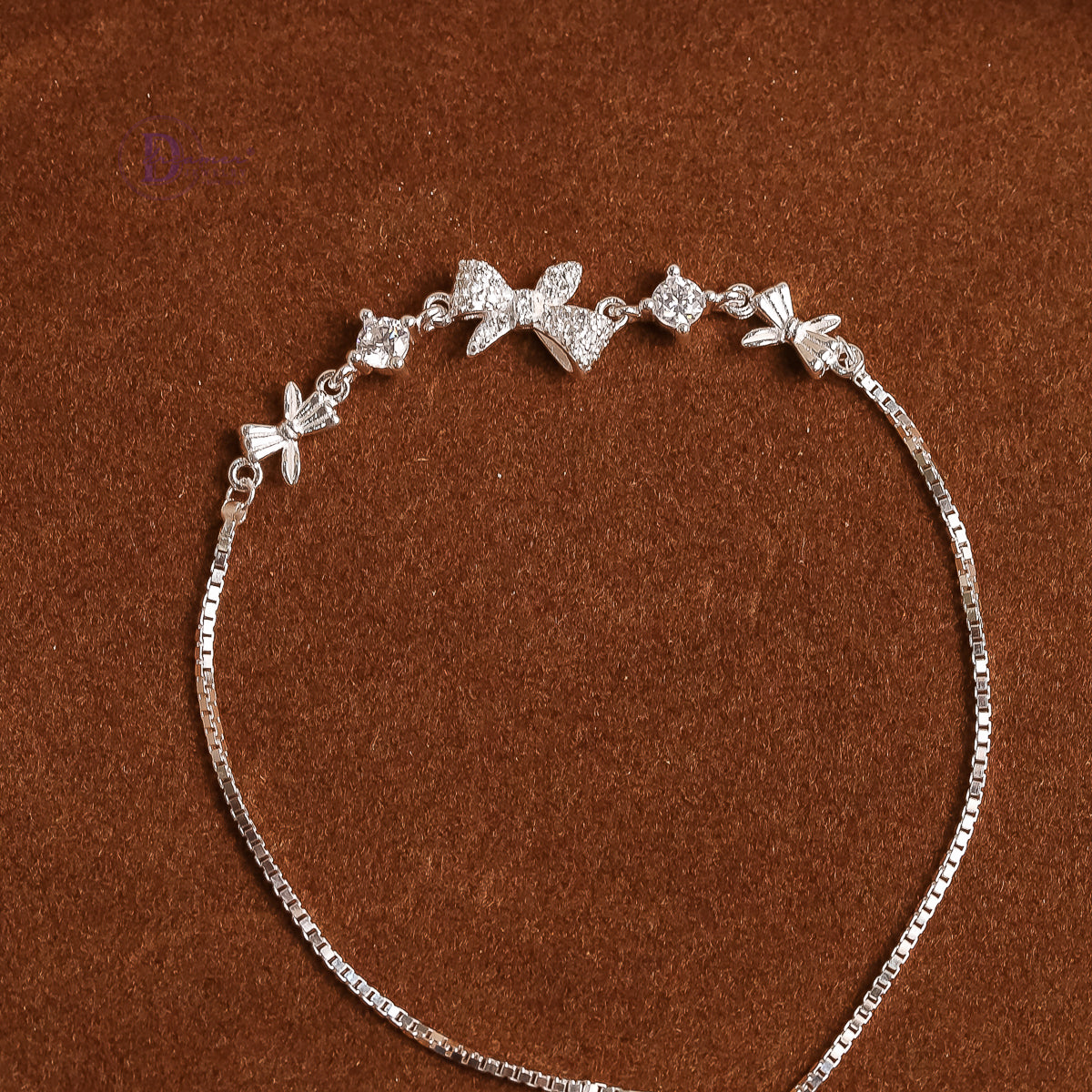 Bow Adjustable Silver Bracelet - Sterling Silver Bracelet For Women