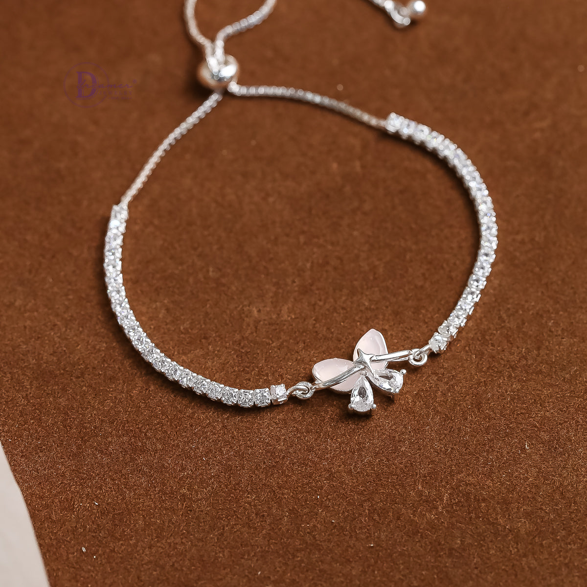 Butterfly Adjustable Silver Bracelet - Sterling Silver Bracelet For Women