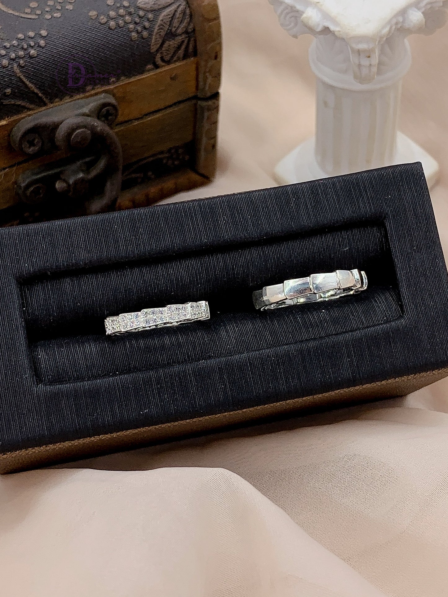 Nhẫn Cặp Snake Layer Band - Sterling Silver Couple Rings 2730NH