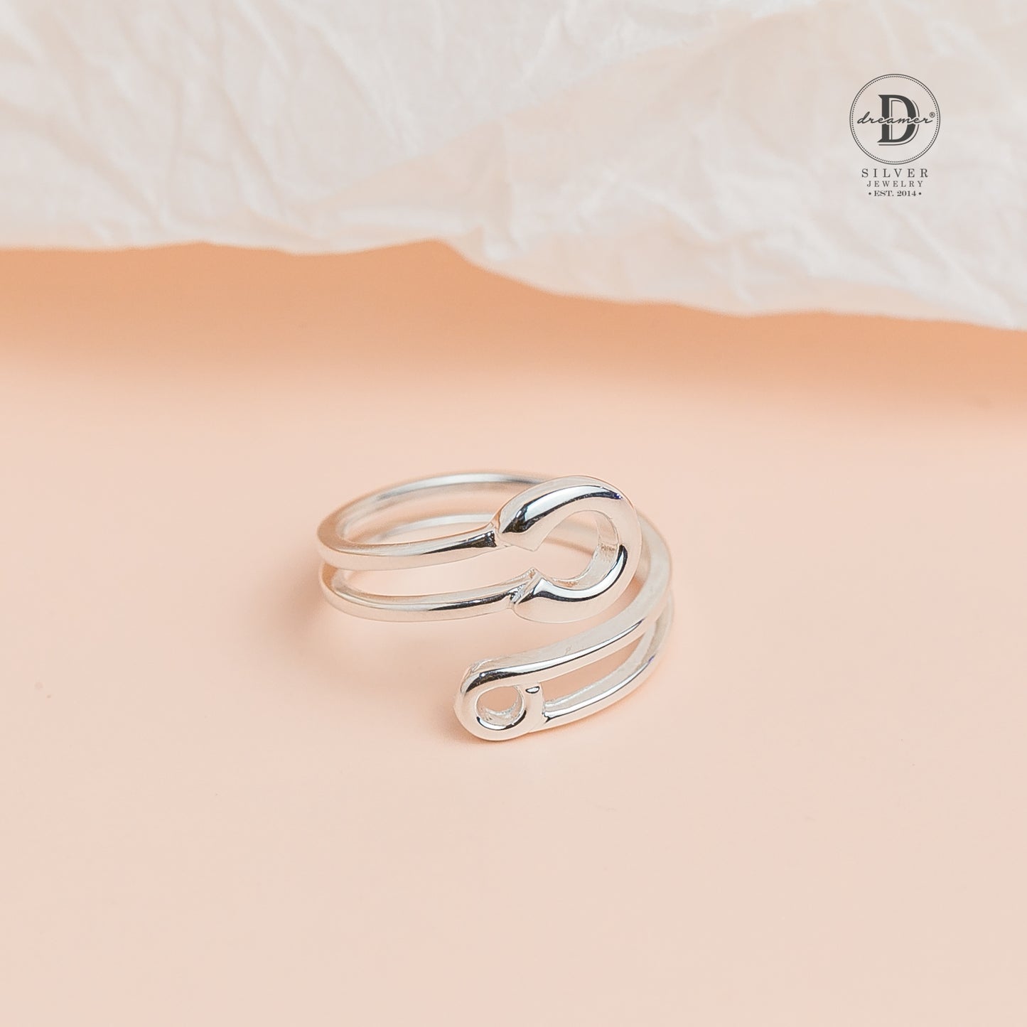 Nhẫn Kim Tây Cá Tính - Nhẫn Bạc 925 Unisex - Big Pin Twist Silver Ring