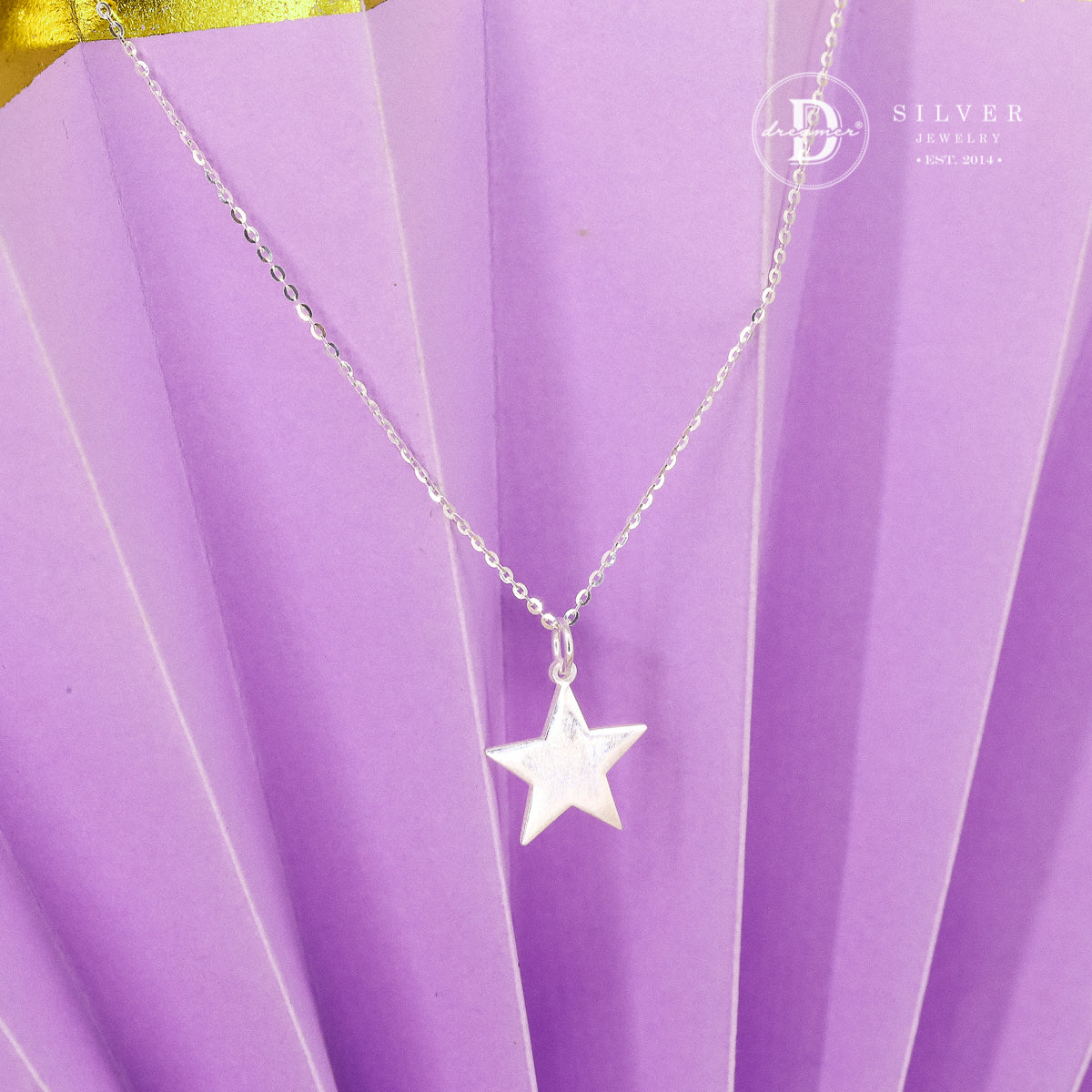 Dây Chuyền Mặt Ngôi Sao Trơn Khắc Chữ Theo Yêu Cầu