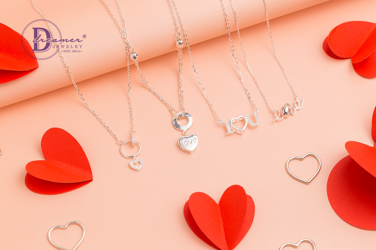 Dây Chuyền Trái Tim Bạc 925 & Trang Sức Quà Tặng Lãng Mạn