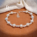 Lắc Tay Bi Bạc 925 Phay Giác Khúc Xạ Lấp Lánh (Graduated Faceted Beads)