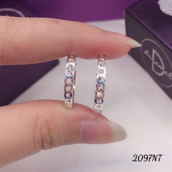 Nhẫn Đôi Connecting Chain (Trơn) - Couple Rings 2097NT