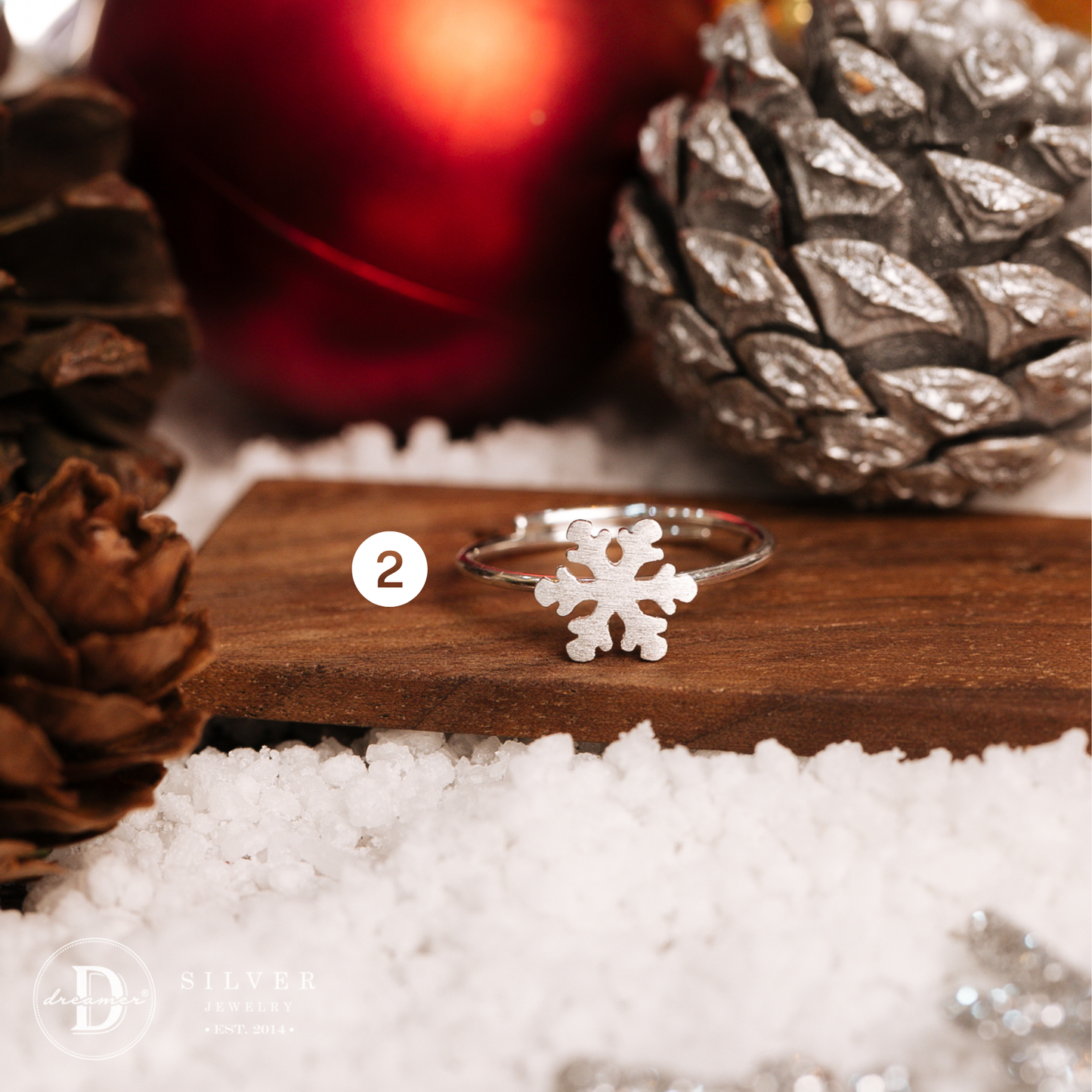 Snowflake Rings - Sterling Silver - Nhẫn Hoa Tuyết - Quà Giáng Sinh