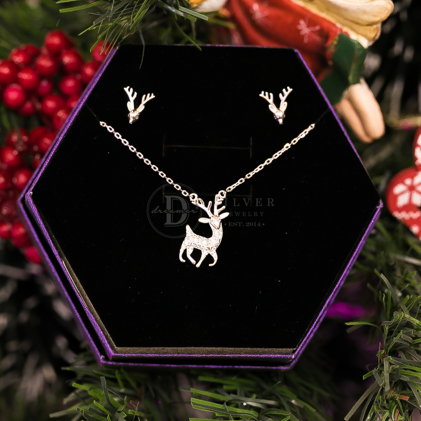 Dây Chuyền Tuần Lộc Bạc 925 - Reindeer Necklaces Collection For Christmas