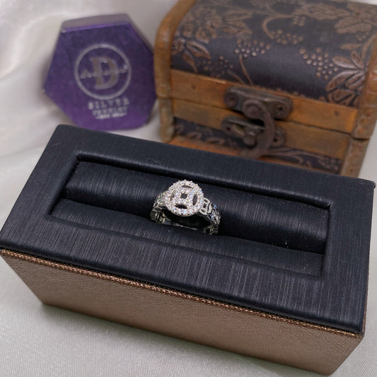 Nhẫn Kim Tiền (Đồng tiền đính đá) - Silver Ring 1332NH
