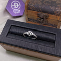 Nhẫn Kim Tiền - 1 Đồng Tiền To & Bản Đồng Tiền Nhỏ Móc Máy - Lucky Coin Silver Ring 2746NH