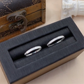 Nhẫn Couple - Bản Trơn Line Xoắn Nhỏ Giữa- Couple Rings 2773NH