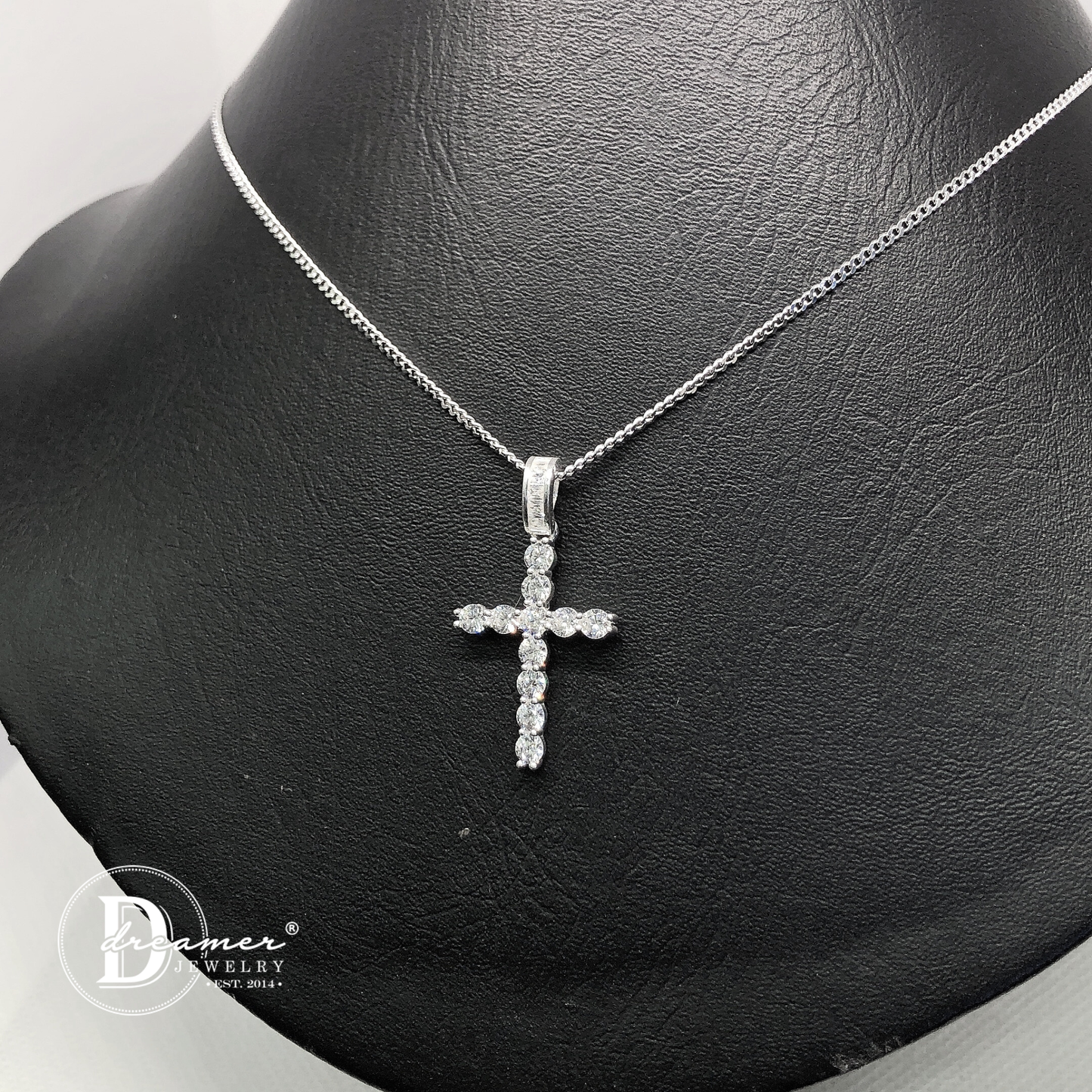 Dây Chuyền Thánh Giá Đính Đá - Sparkling Cross Silver Pendant Necklace - MDC572