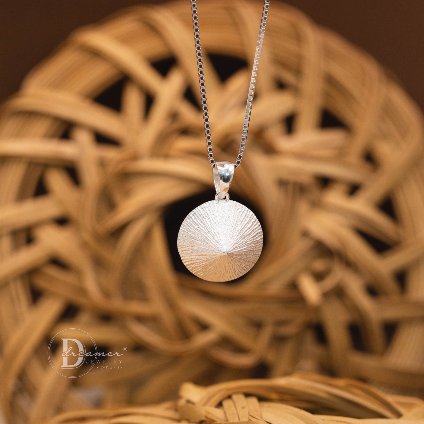 Dây Chuyền Bạc 925 Mặt Nón Lá (18mm) - Nón Lá 925 Sterling Silver Pendant Necklace (18mm)