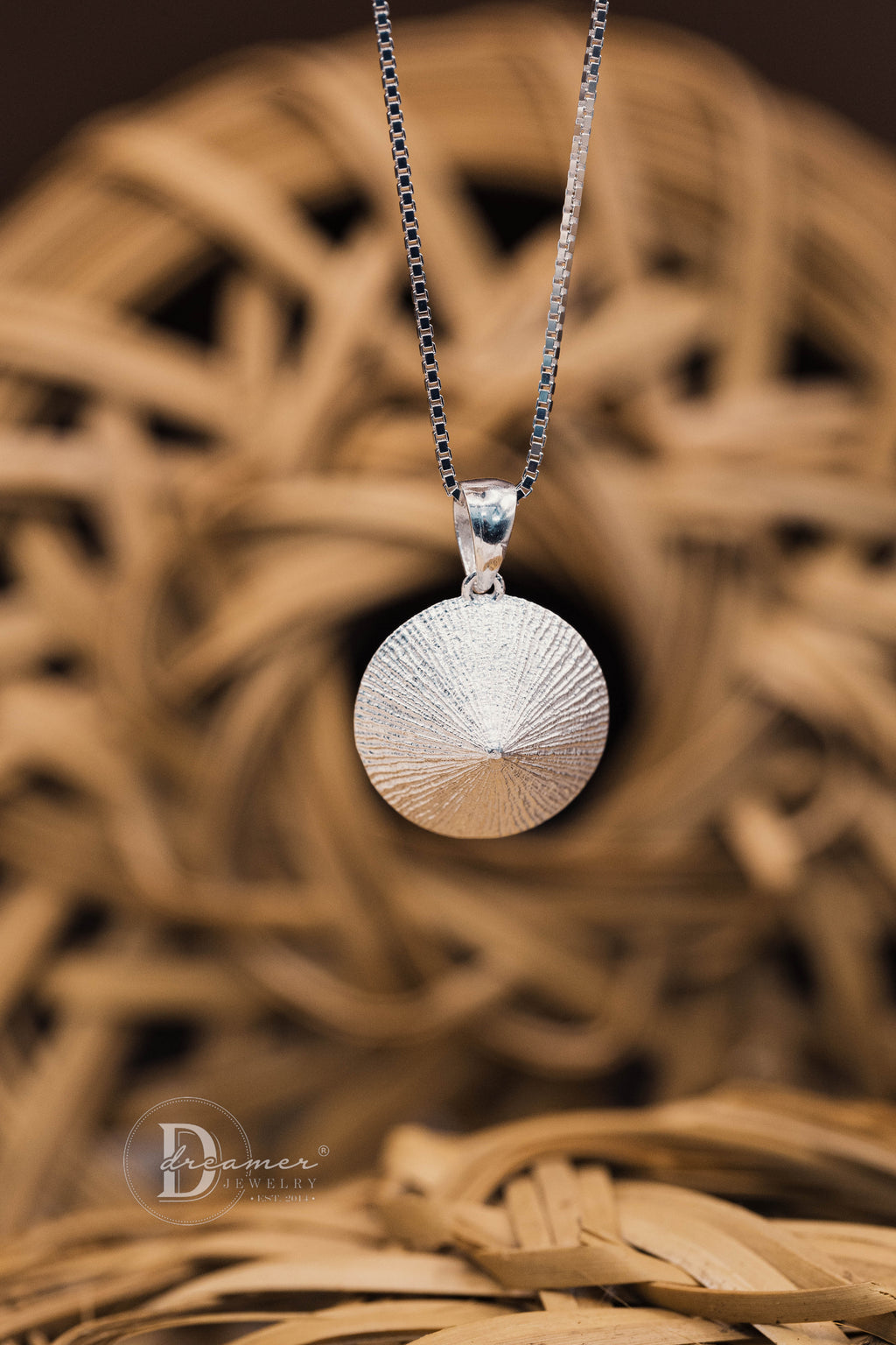 Nón Lá 925 Sterling Silver Pendant Necklace (18mm) - Vietnam Heritage Collection