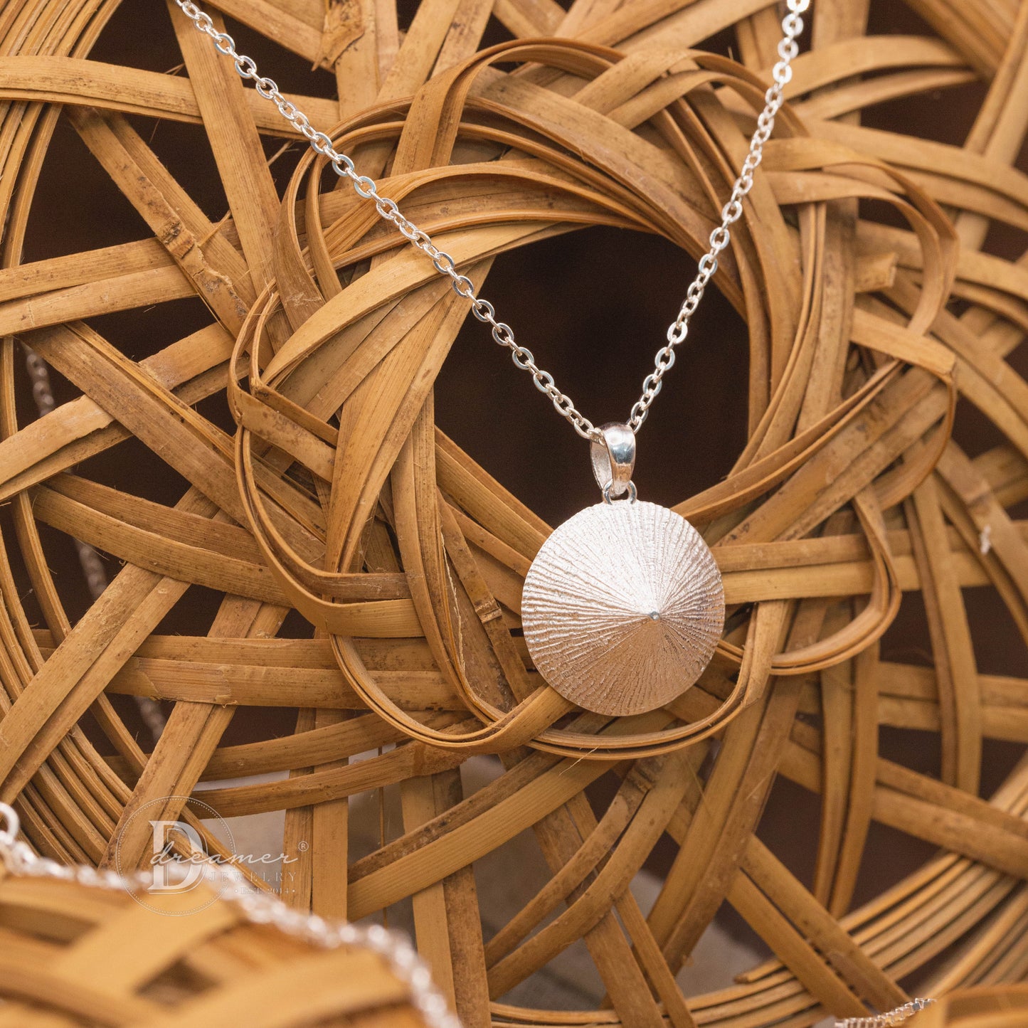 Dây Chuyền Bạc 925 Mặt Nón Lá (18mm) - Nón Lá 925 Sterling Silver Pendant Necklace (18mm)