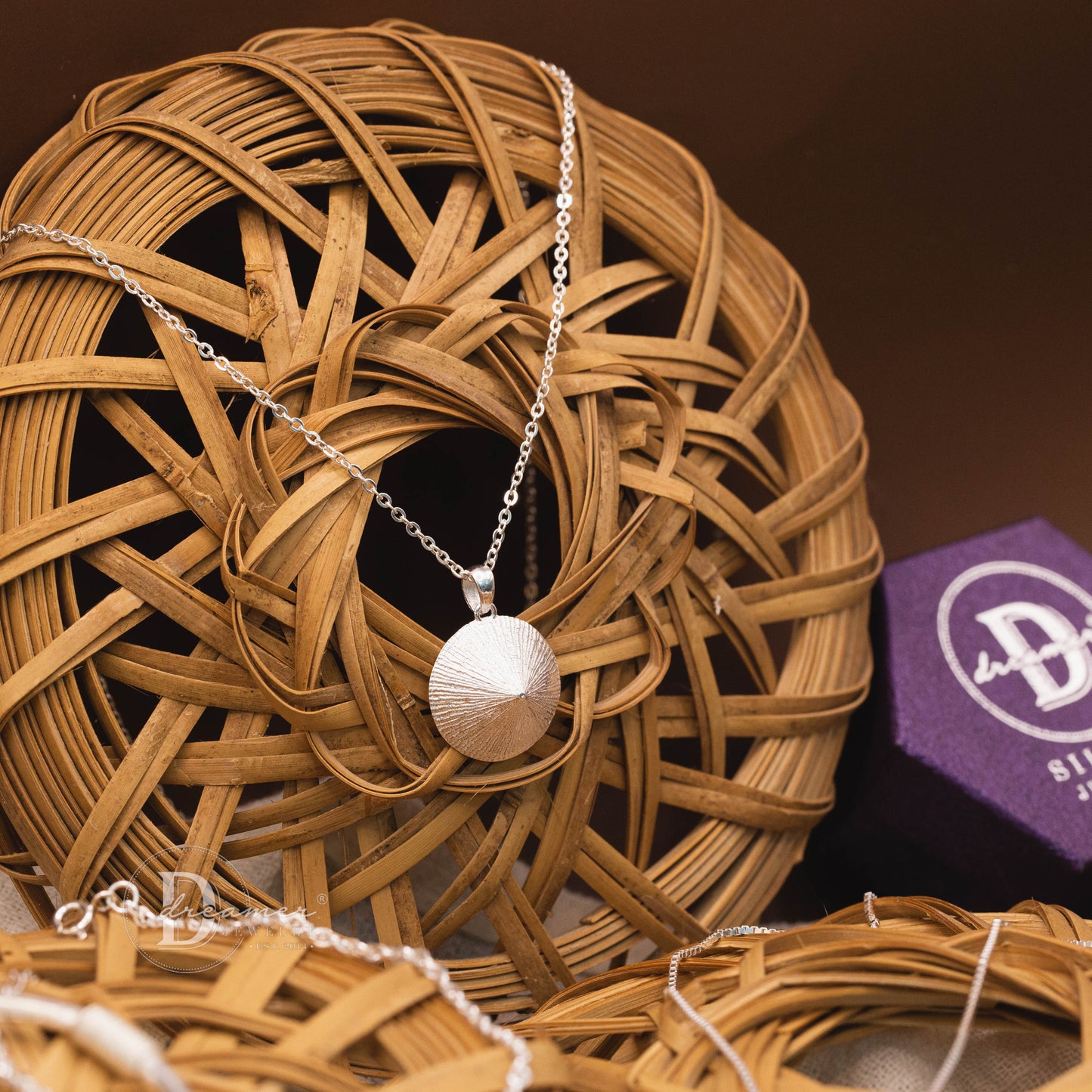 Dây Chuyền Bạc 925 Mặt Nón Lá (18mm) - Nón Lá 925 Sterling Silver Pendant Necklace (18mm)