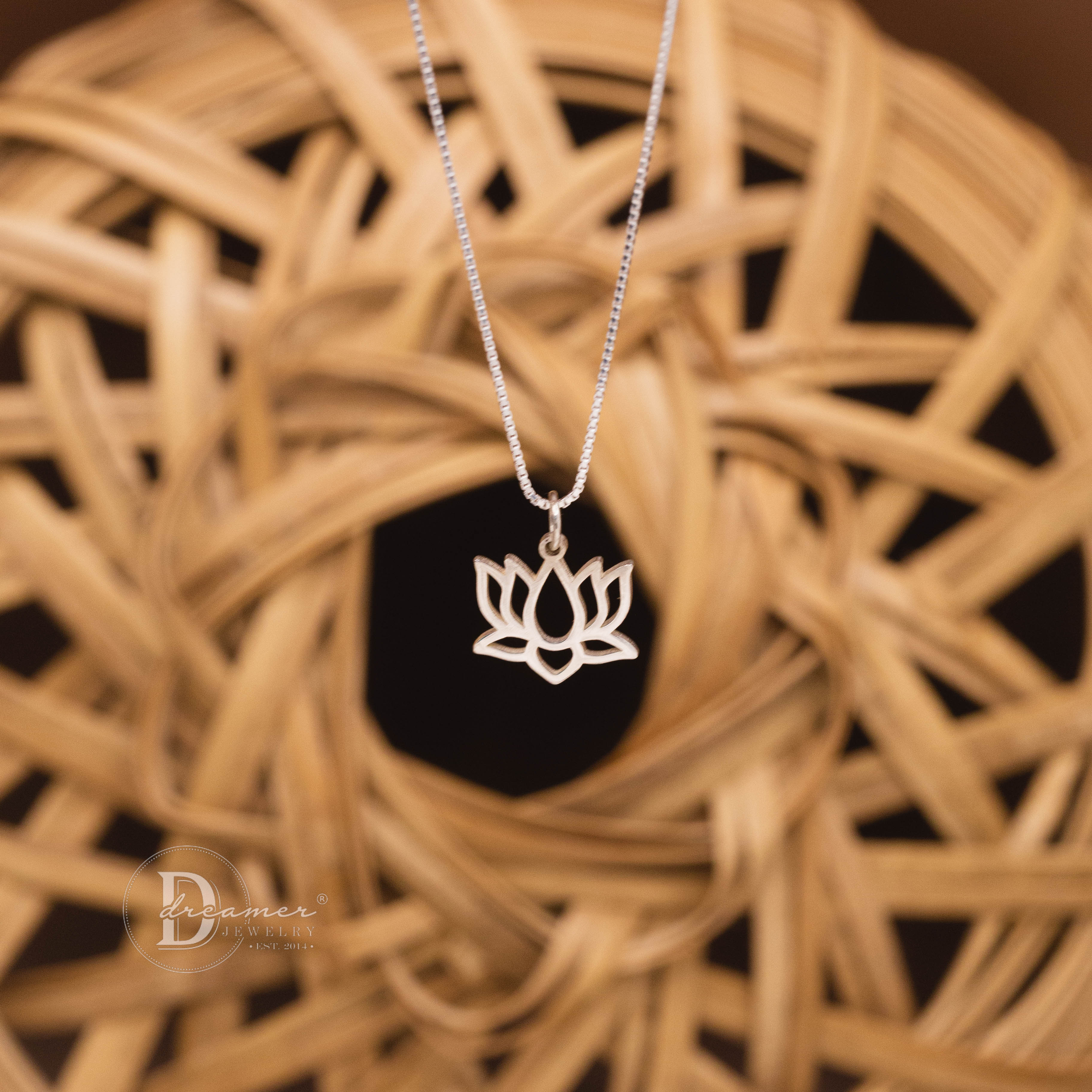 Tháp Mười Lotus 925 Sterling Silver Necklace - Vietnam Heritage Collection