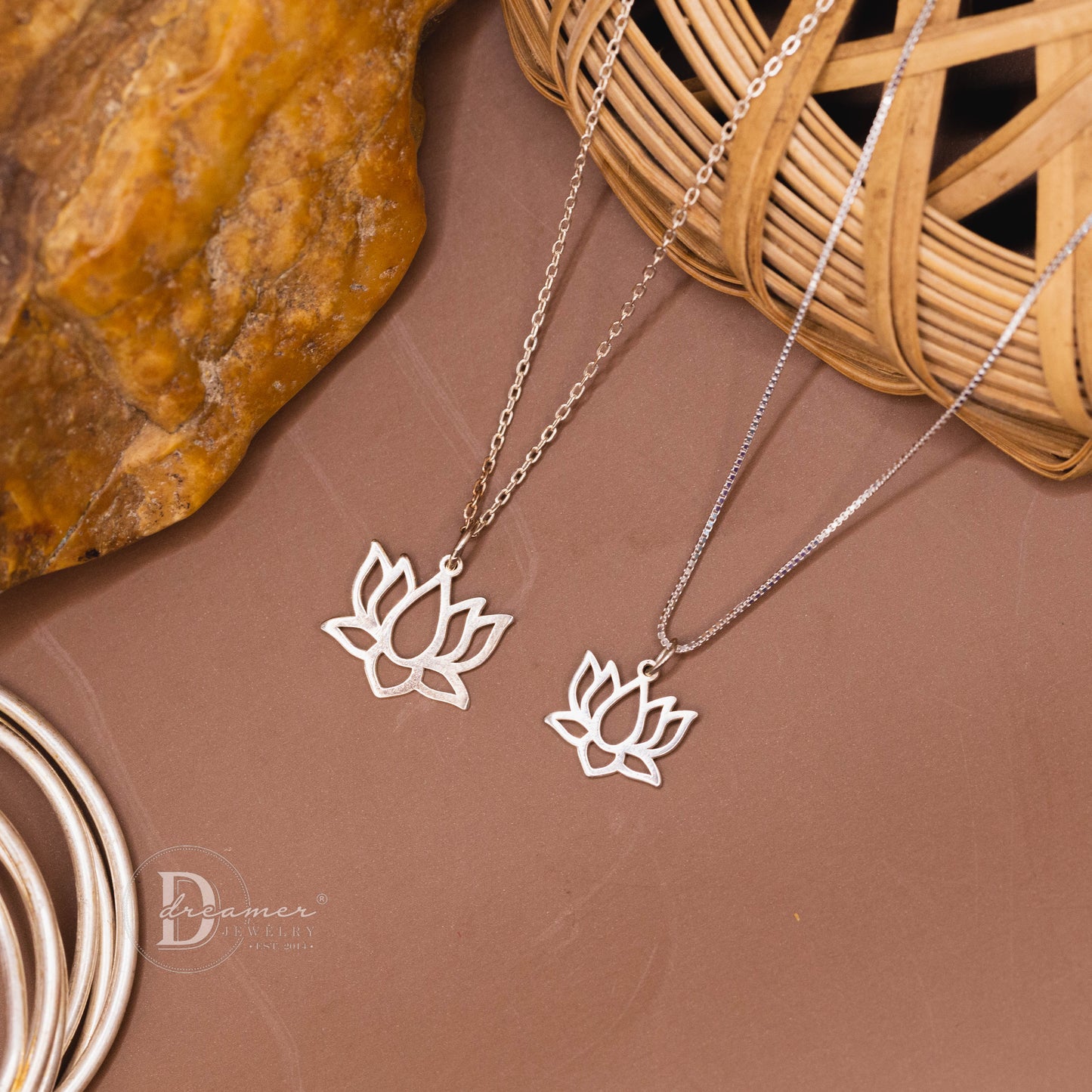 Tháp Mười Lotus 925 Sterling Silver Necklace - Vietnam Heritage Collection