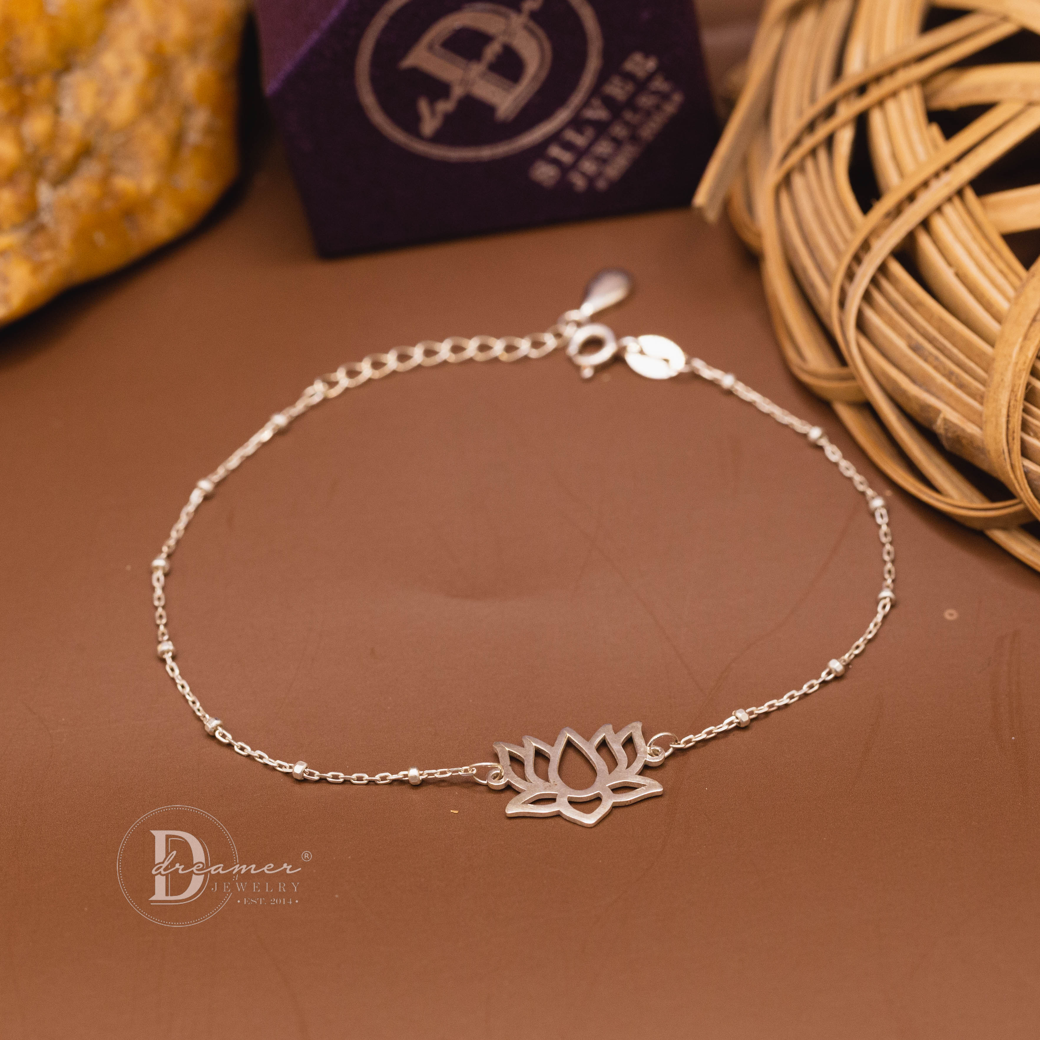 Tháp Mười Lotus 925 Sterling Silver Bracelet - Vietnam Heritage Collection