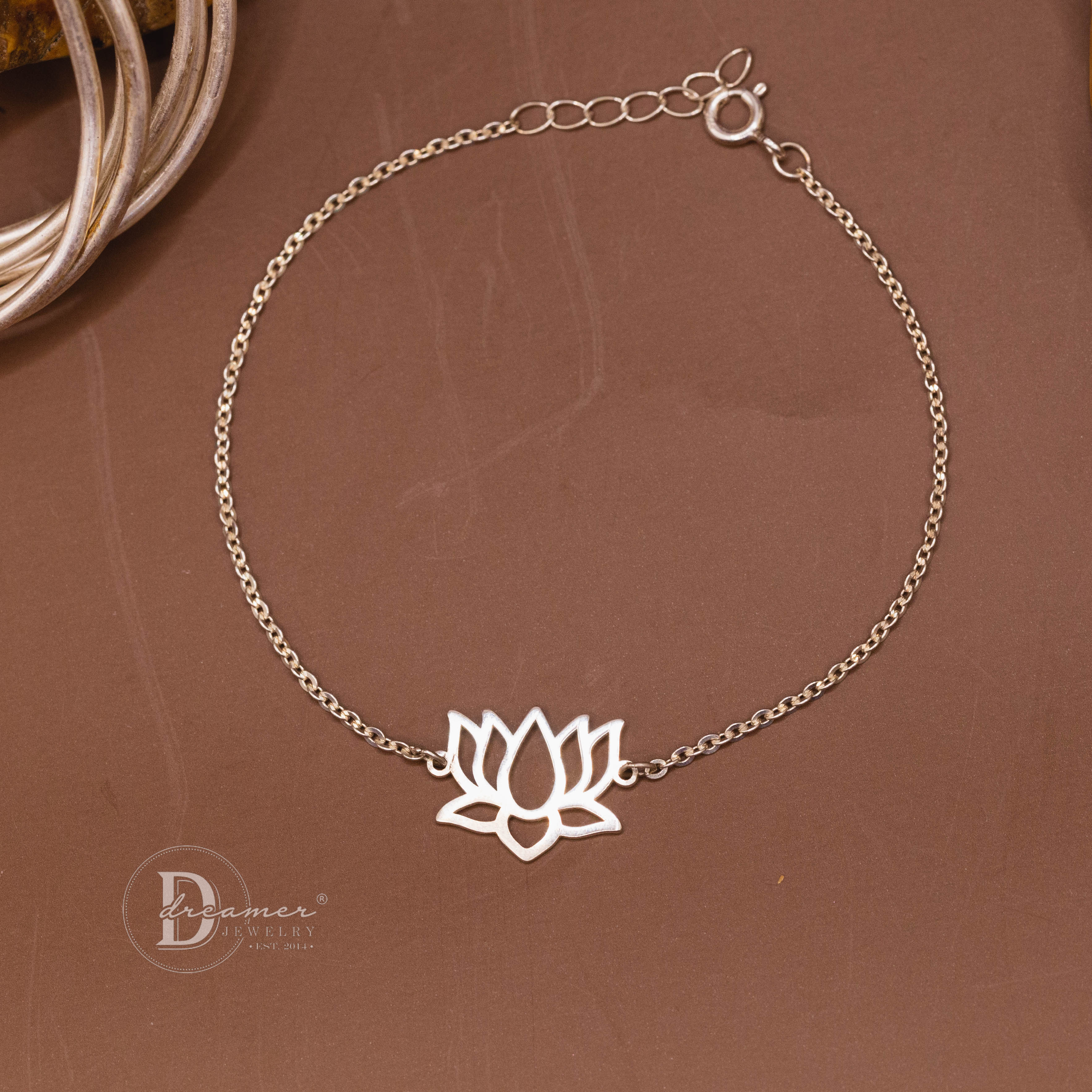 Tháp Mười Lotus 925 Sterling Silver Bracelet - Vietnam Heritage Collection