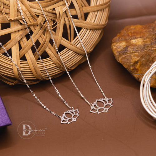 Dây Chuyền Hoa Sen Miền Tây Việt Nam - Mekong Delta Blooming Lotus Sterling Silver Necklace