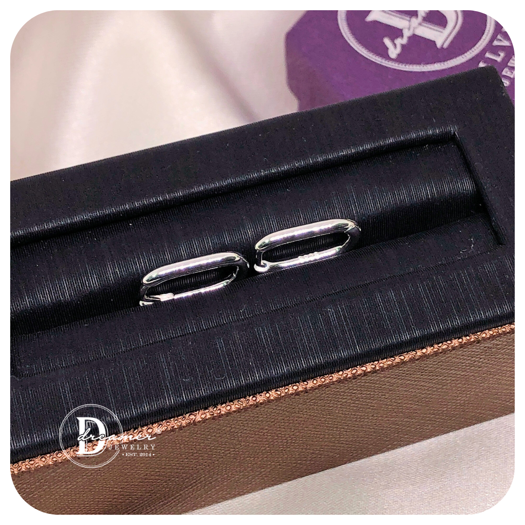 Bông khoen Oval U Line (15mm) Hoops - 2057BTK