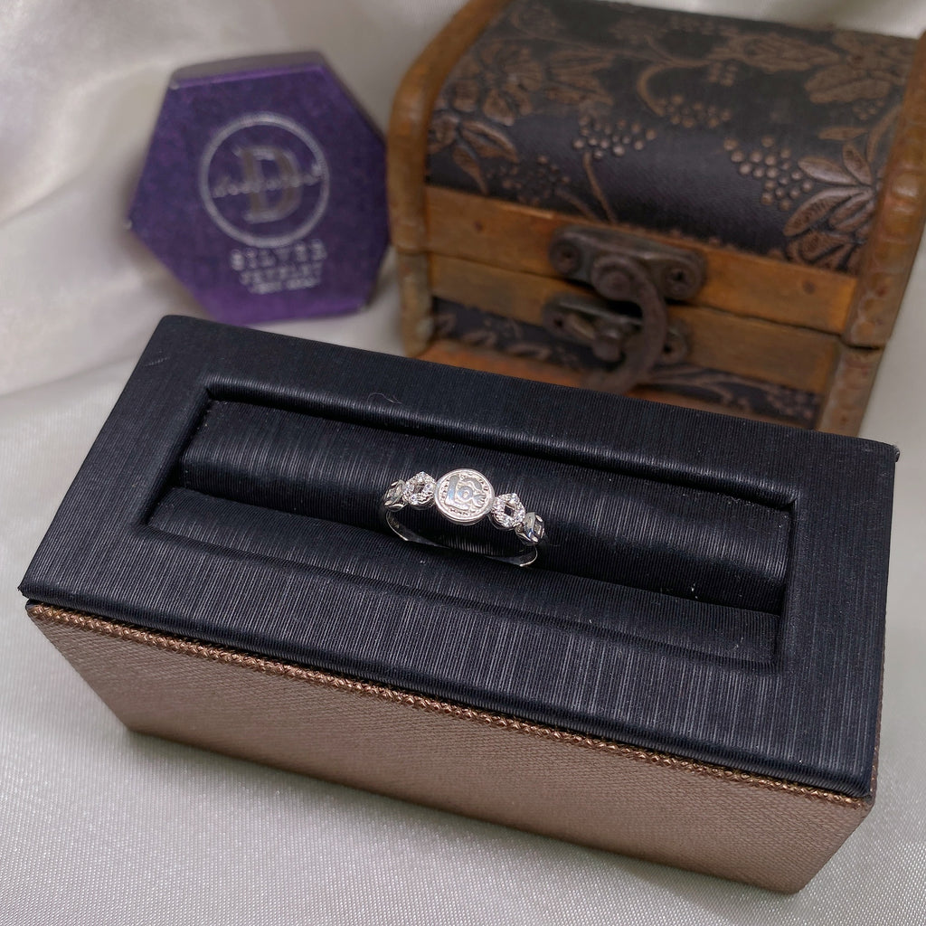 Nhẫn Kim Tiền - Chữ Lộc & 5 Đồng Tiền - Lucky Coin Silver Ring 2668NH