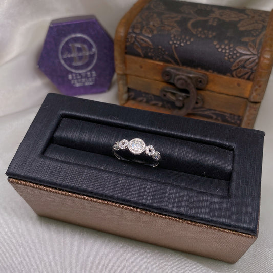 Nhẫn Kim Tiền - Chữ Lộc & 5 Đồng Tiền - Lucky Coin Silver Ring 2668NH