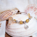 Golden Rutilated Quartz Silver Bracelet – Premium 925 Sterling Design