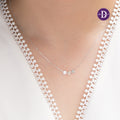 Minimal Tiny Circle Sterling Silver Necklace 