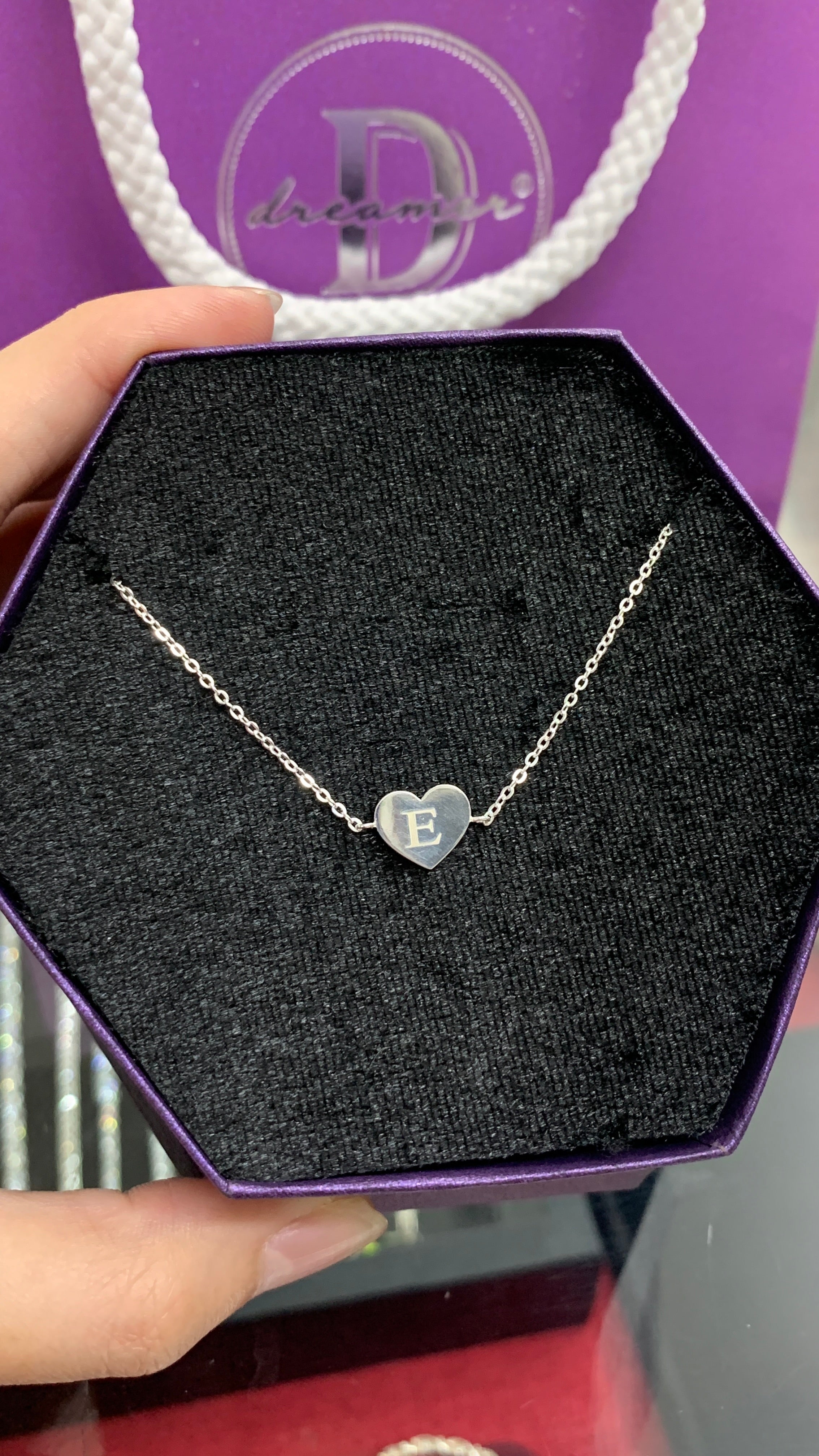 Lắc Tay Trái Tim Bạc 925 - Khắc Chữ Theo Ý Thích - Engravable Heart Bracelet Sterling Silver - 220VTT