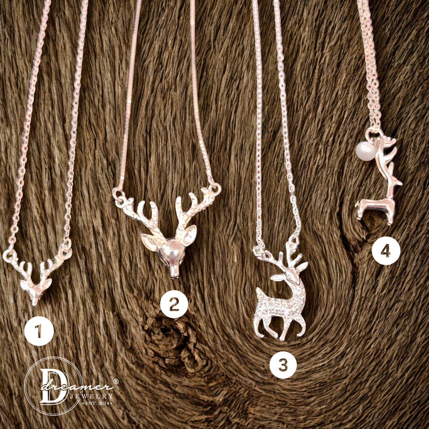 Dây Chuyền Tuần Lộc Bạc 925 - Reindeer Necklaces Collection For Christmas