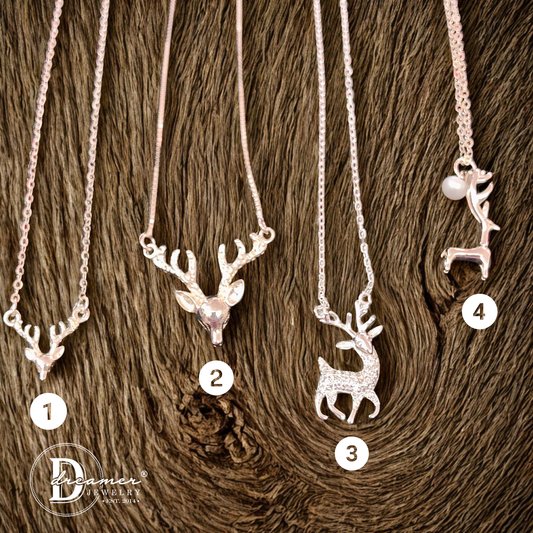 Dây Chuyền Tuần Lộc Bạc 925 - Reindeer Necklaces Collection For Christmas