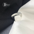 Handmade Solid 925 Silver Small Square Signet Ring (11x11mm)