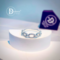 Twisted Chain Link Silver Ring – Minimalist 925 Band