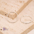 Nhẫn Bạc 925 Trơn Tròn Basic Thủ Công (Dày 1.3mm & 1.5mm)