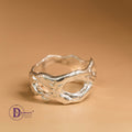 Nhẫn Bạc 925 Molten Liquid Metal Dáng Hữu Cơ Độc Bản (Unique 1-of-1)