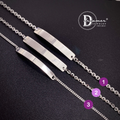 Lắc Tay Bạc 925 Bản Xích ID Bar Cá Tính – Khắc Chữ Theo Yêu Cầu