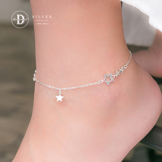 Lắc chân Ngôi Sao - Star Silver Anklet