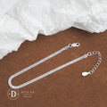 Lắc Tay Dây Xích Bản Trơn 2mm Bạc 925 - Minimal Silver Chain Bracelet Sterling Silver - DVT025