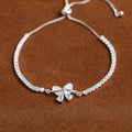 Butterfly Adjustable Silver Bracelet - Sterling Silver Bracelet For Women