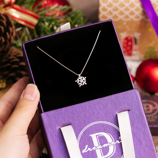 Dây Chuyền Hoa Tuyết Bạc 925 - Snowflake Silver Necklace - Quà Giáng Sinh Christmas