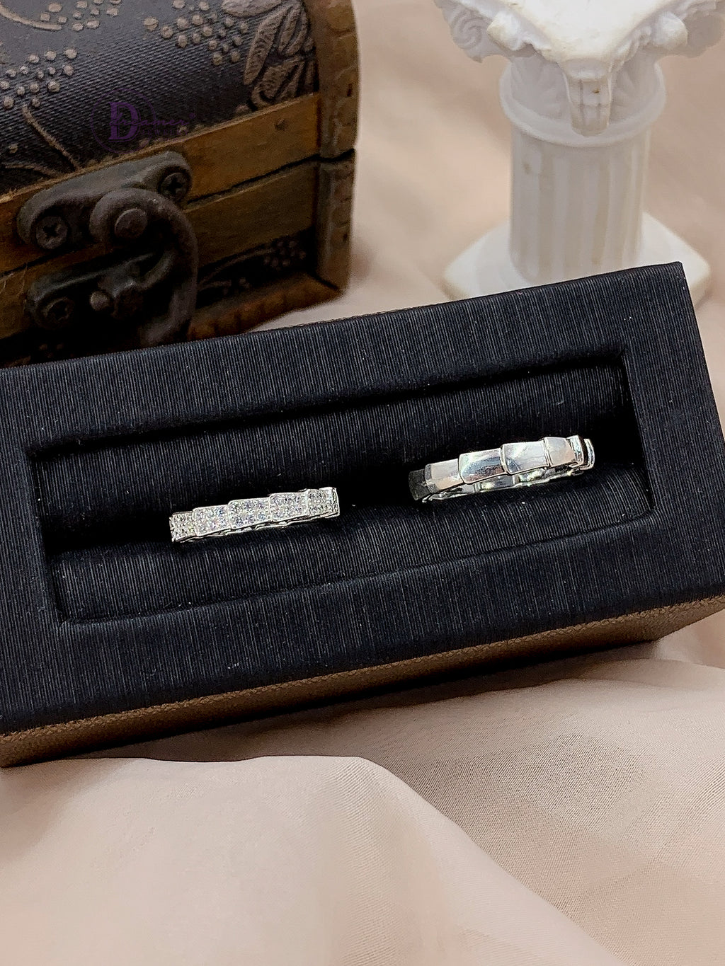 Nhẫn Cặp Snake Layer Band - Sterling Silver Couple Rings 2730NH