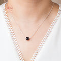 Dây Chuyền Bạc 925 Đá Thạch Anh Tóc Đen - Black Quartz Sterling Silver Necklace