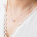 Dây Chuyền Bạc 925 Đá Ánh Trăng Moonstone Sterling Silver Necklace