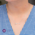 Dây Chuyền Mũi Tên Đính Đá Bạc 925 - Sparkling Arrow & Bell Sterling Silver Necklace - 353DCH