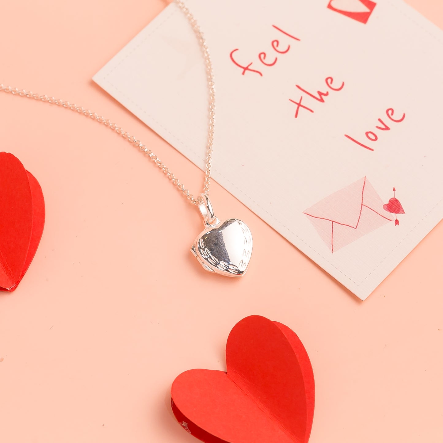 Dây Chuyền Trái Tim Kiểu Khung Ảnh - Heart Locket Pendant Silver Necklace MDC329