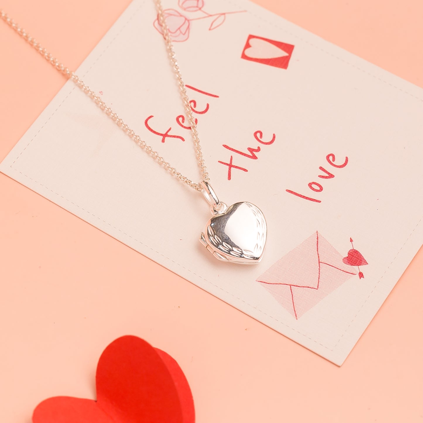 Dây Chuyền Trái Tim Kiểu Khung Ảnh - Heart Locket Pendant Silver Necklace MDC329